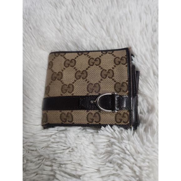 Men's Bi-Fold Gucci Monogram Logo Wallet ~ Authentic - Picture 1 of 10